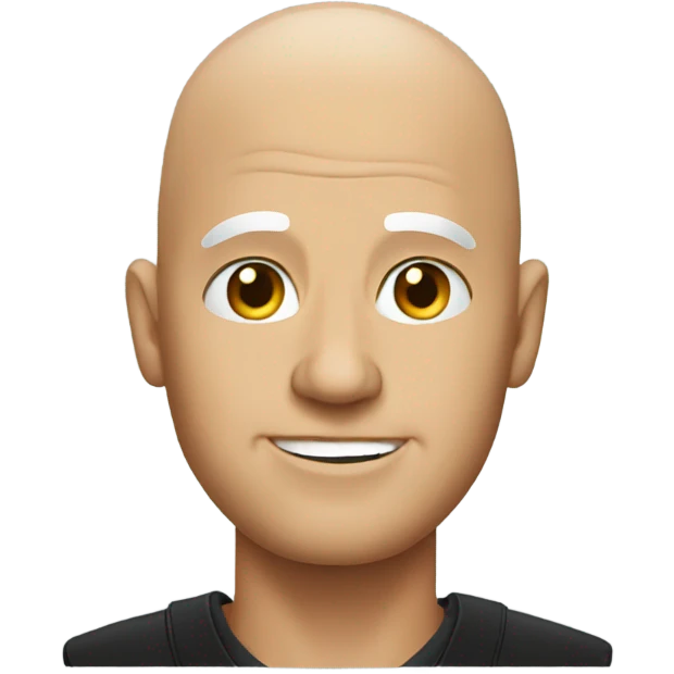 Bald Donald trump emoji