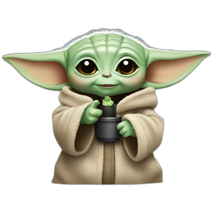 Baby yoda double thumbs up emoji