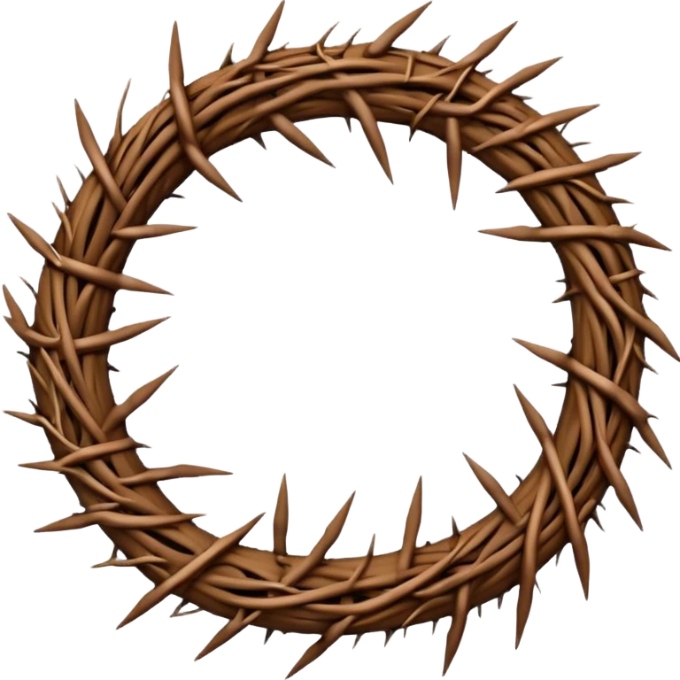crown of thorns emoji