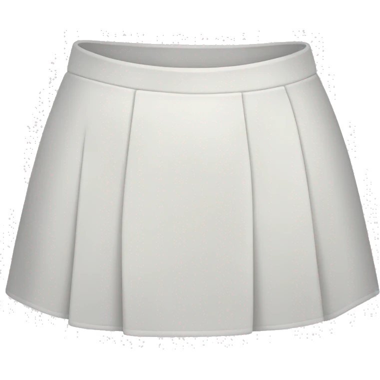white mini skirt emoji