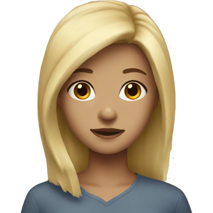 girl with blonde hai emoji