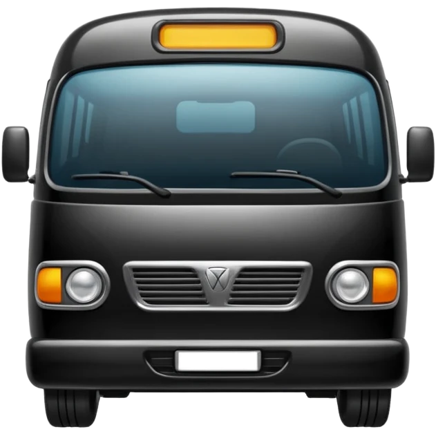 black minibus emoji