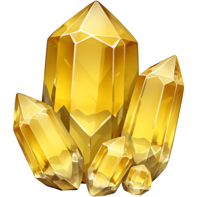 raw quartz crystal yellow emoji
