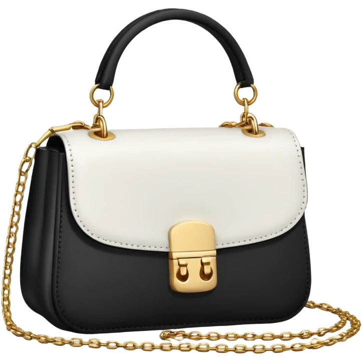 white designer bag  emoji