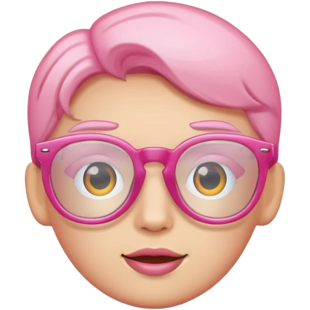 a barbie pink glasses emoji