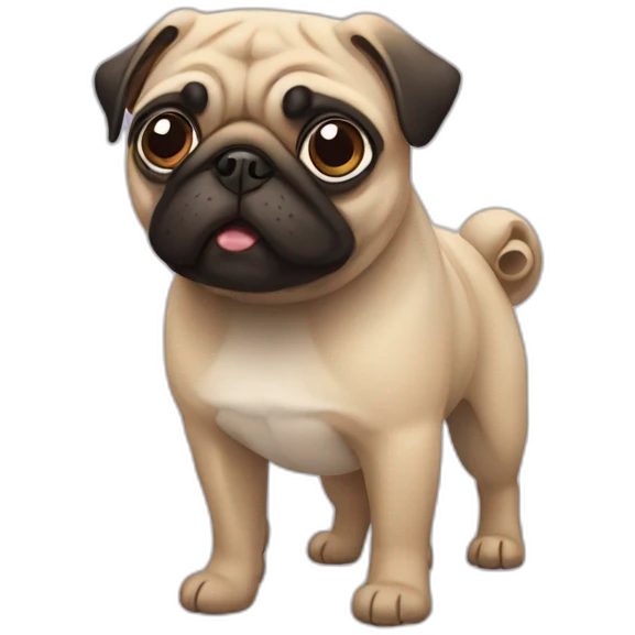 Pug dog emoji