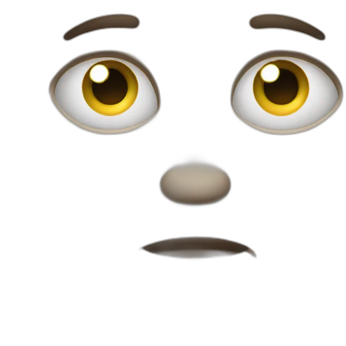 round eyes, gazing look, no background emoji