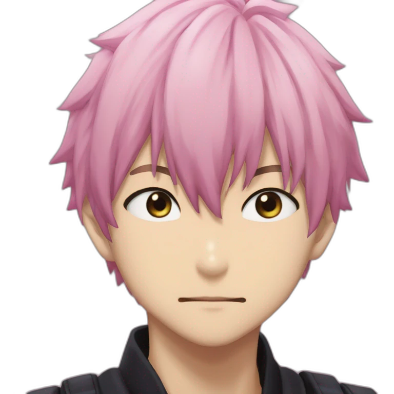 itadori yuji from jujutsu kaisen pink emoji