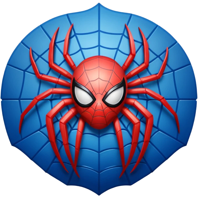 Create spider man logo emoji emoji