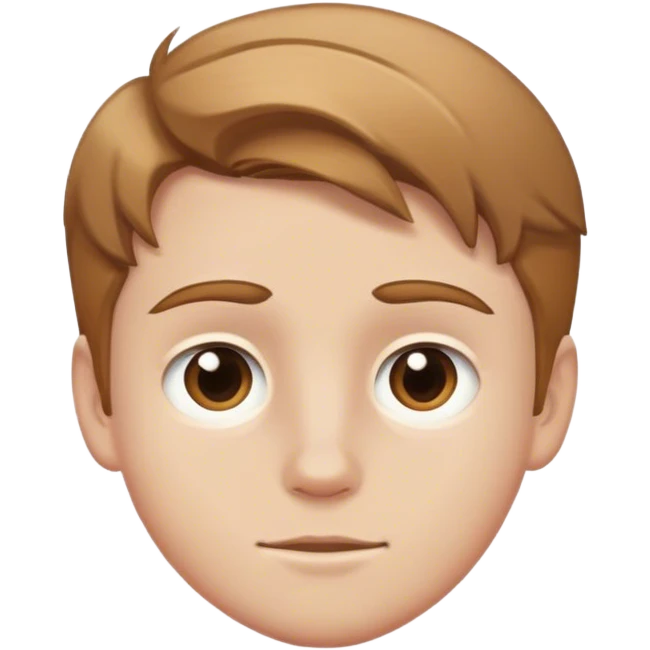 White king boy with light brown hair emoji