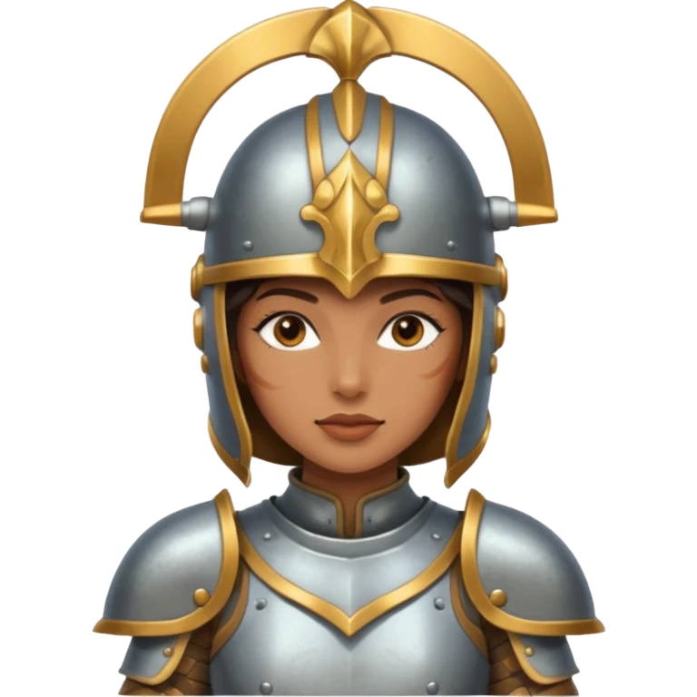 A woman looks like din quijote emoji
