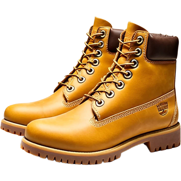 Сделай пару ботинок Timberland в классической расцветке emoji