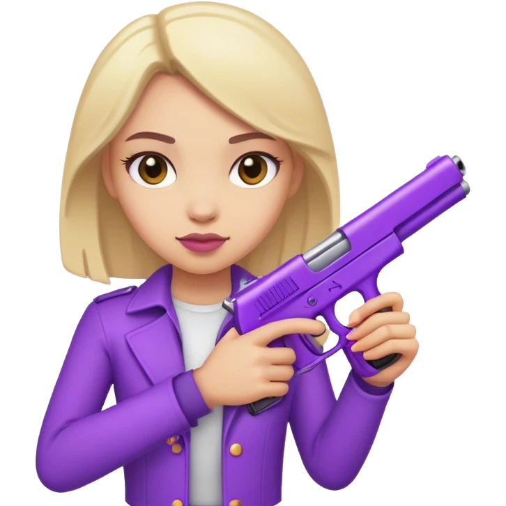 Purple Gun Girly emoji