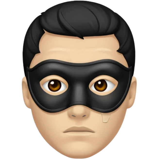 black eye masked guy emoji