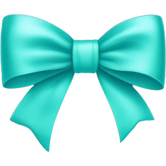 Tiffany co logo blue bow emoji