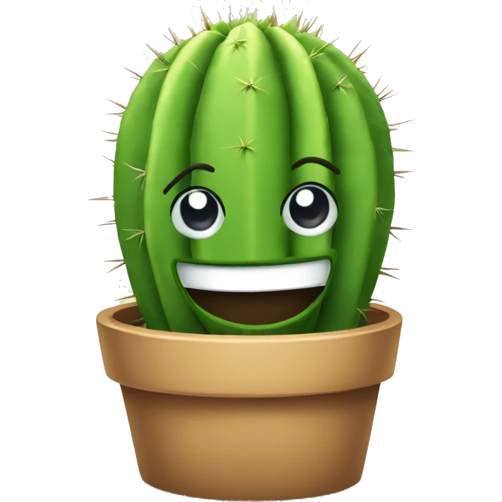 Smiling Cactus emoji