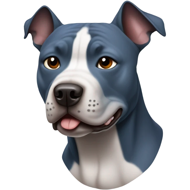 Blue staffy emoji