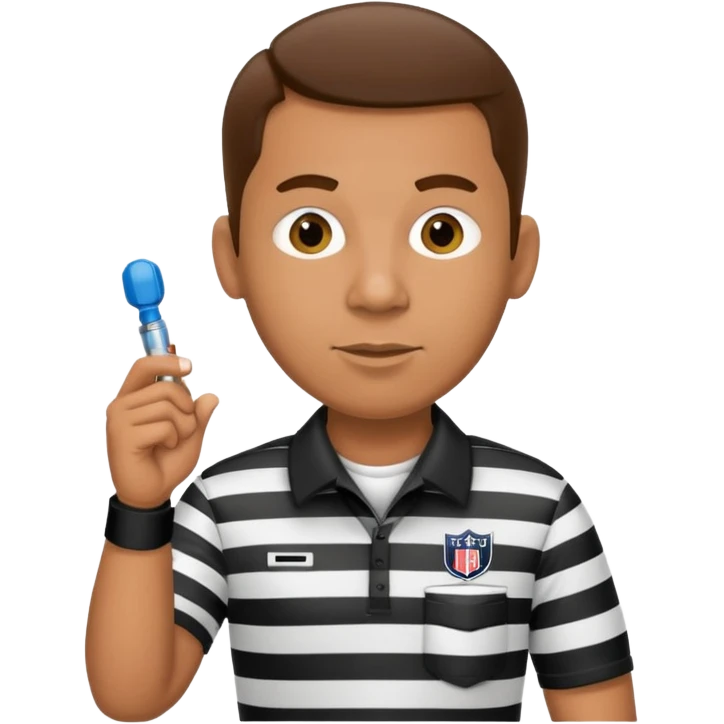 American football Referee emoji