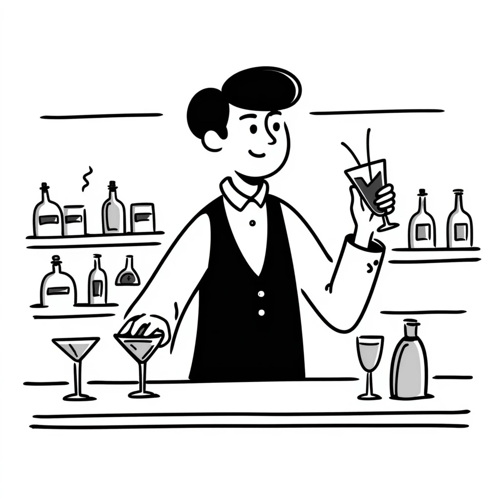 bartender mixing drinks emoji