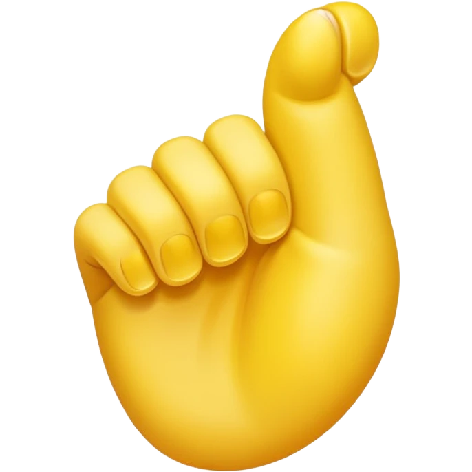 sideways yellow thumb emoji