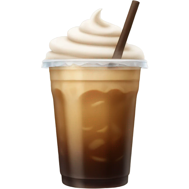 Iced coffee emoji