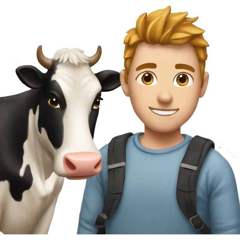  Me with cow emoji