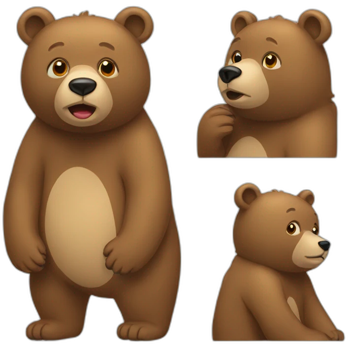 Bear with autism emoji