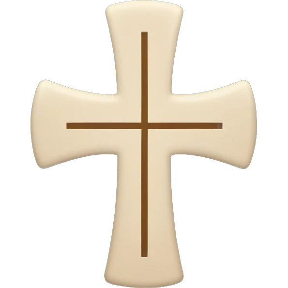 cross for the scout sign and lines on each end emoji