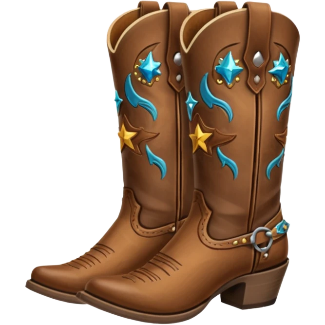 Cowgirl boots emoji