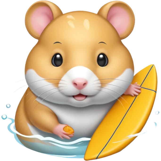 swimmer hamster emoji