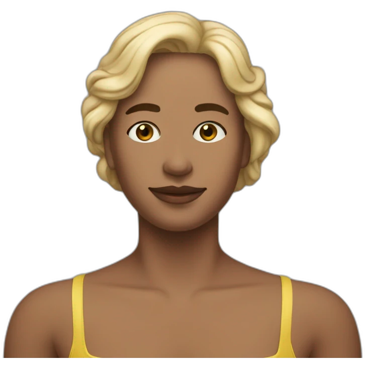 la joconde en maillot de bain emoji