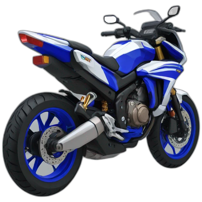 Moto yamaha pixel art emoji