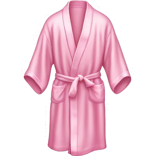 Light pink silk slippers and robe emoji