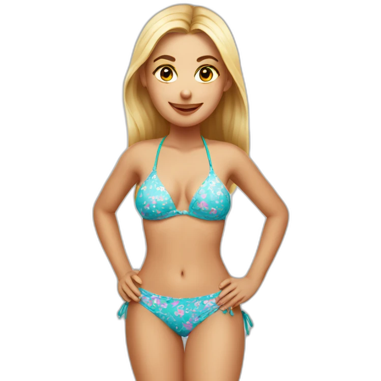 polish girl in a bikini emoji