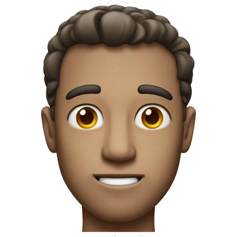 Overly smart guy emoji