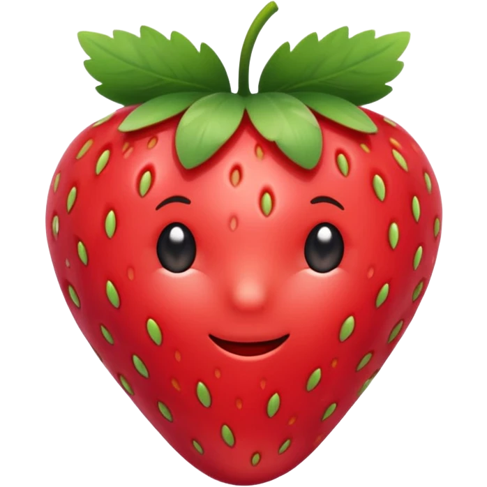 Cute strawberry emoji