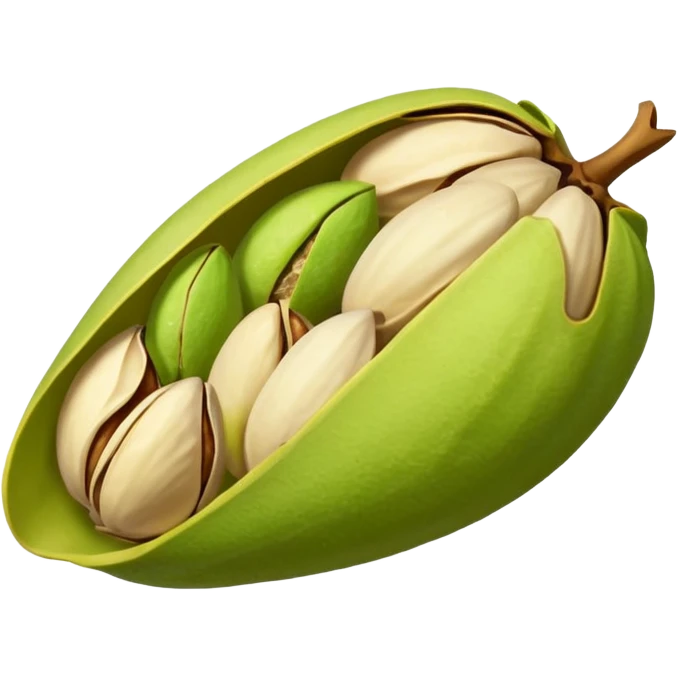 raw pistachionatural and organic emoji