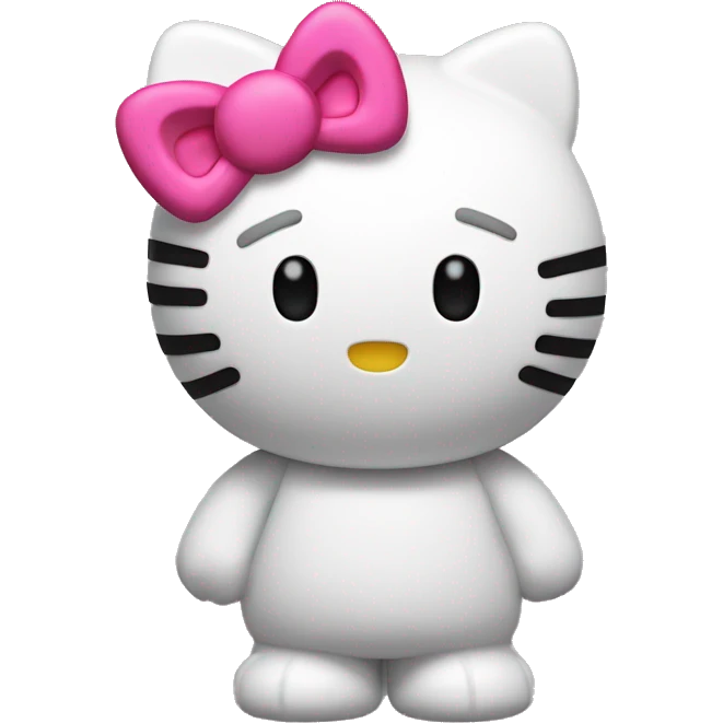 3d hello kitty emoji