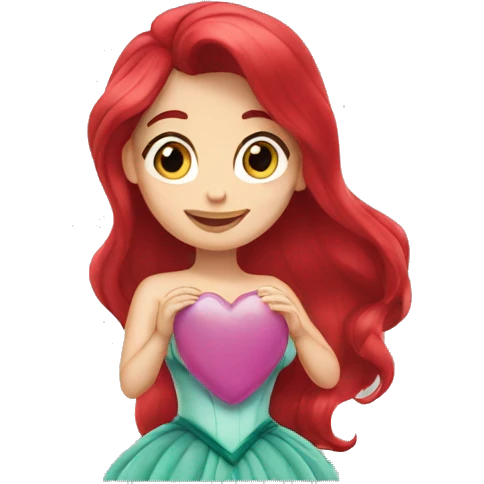 Ariel with heart emoji