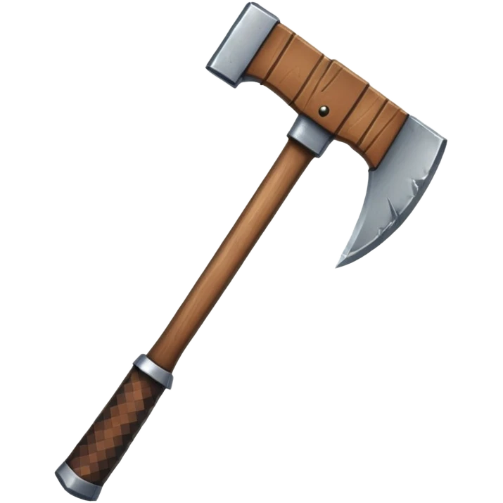 AXE IN THE STYLE OF THE MINECRAFT GAME emoji