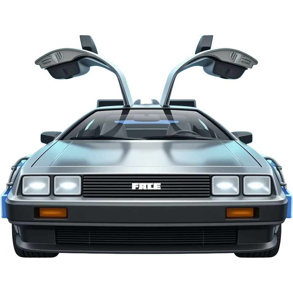Dolorean retour vers le futur emoji