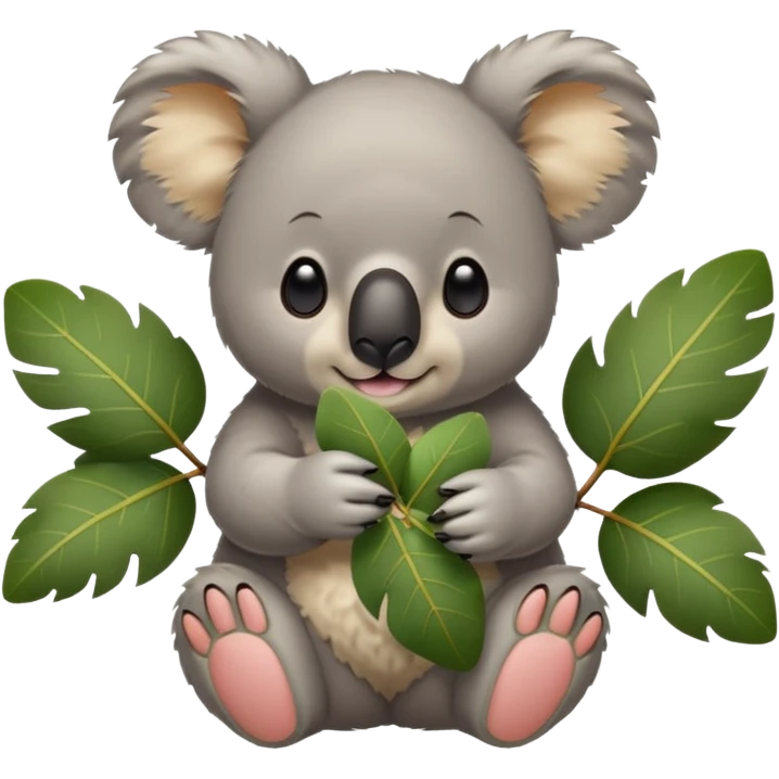 koala eating breakfast emoji