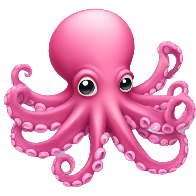 Pink octopus emoji
