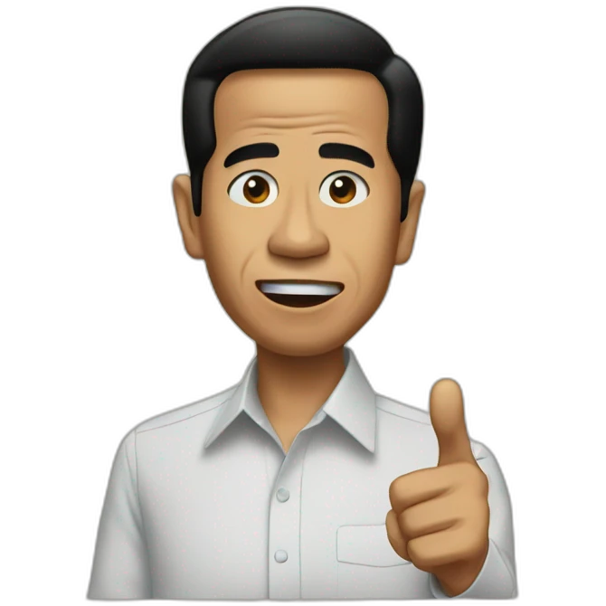 jokowi asking money emoji