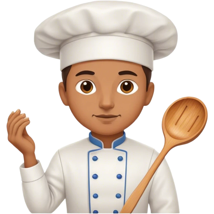 Élégant chef cooking emoji