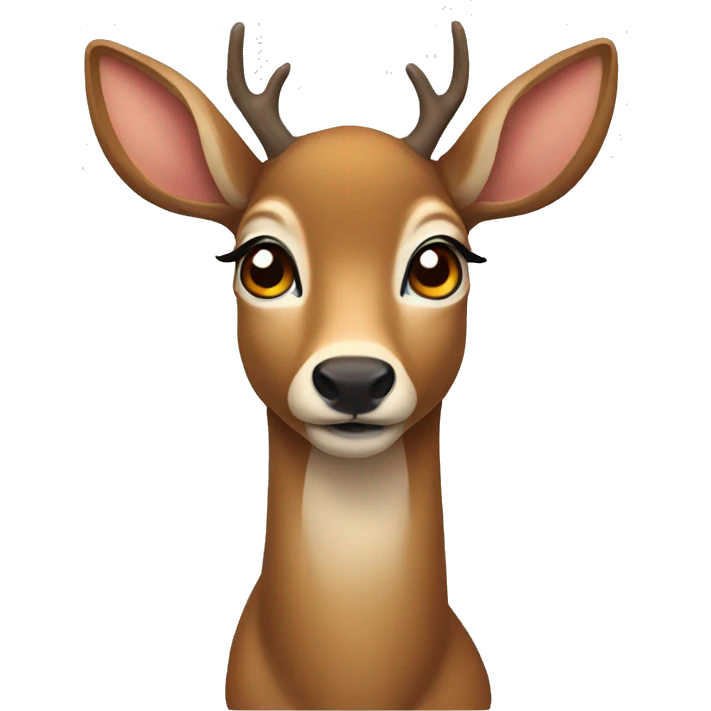 deer with hazel eyes emoji