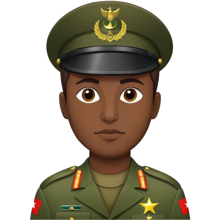 Pakistani soldier in military uniform with Pakistan flag emoji