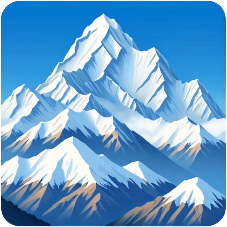 Make an emoji of Kanchenjunga mountain emoji