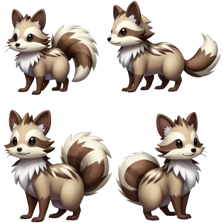 zigzagoon-linoone-furret-Fakémon-hybrid-creature (full body)  emoji