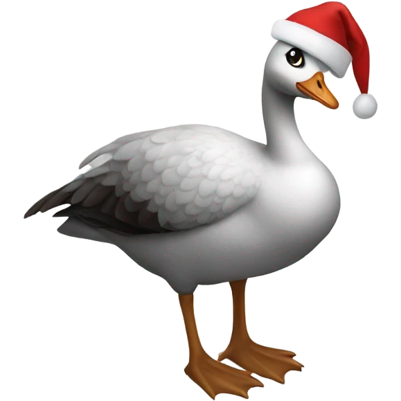 Christmassy evil Christmas goose emoji